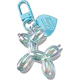 GOOWEAYY Jelly Balloon Dog Keychains for Women-Girl Key Chain for Handbag Purse Car keys Accessories for Car Keys,2inch