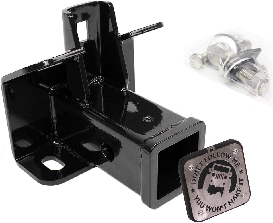 ELITEWILL 2" Class 3 Tow Hitch Receiver for Land Rover LR3 LR4 2005-2016 Trailer Plug with DFM Cover