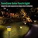 TomCare Solar Torches Lights, Waterproof Flickering Flame Solar Outdoor Lights Landscape Decoration Solar Torch Light Dusk to Dawn Auto On/Off Solar Lighting for Yard Pool Garden Patio, 2 Pack