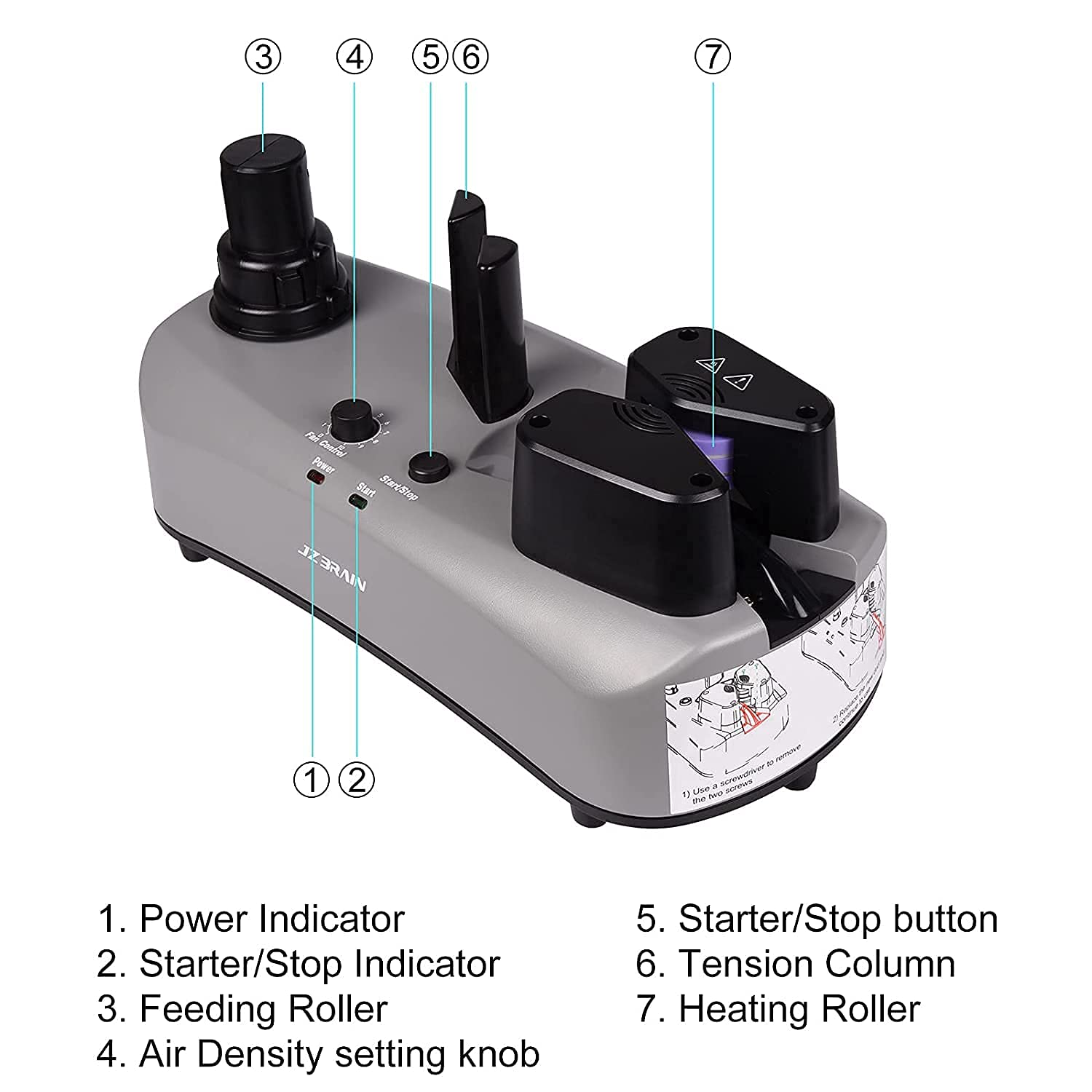 JZBRAIN YE300 110V Air Making Machine Air Pillow Maker Air Cushion