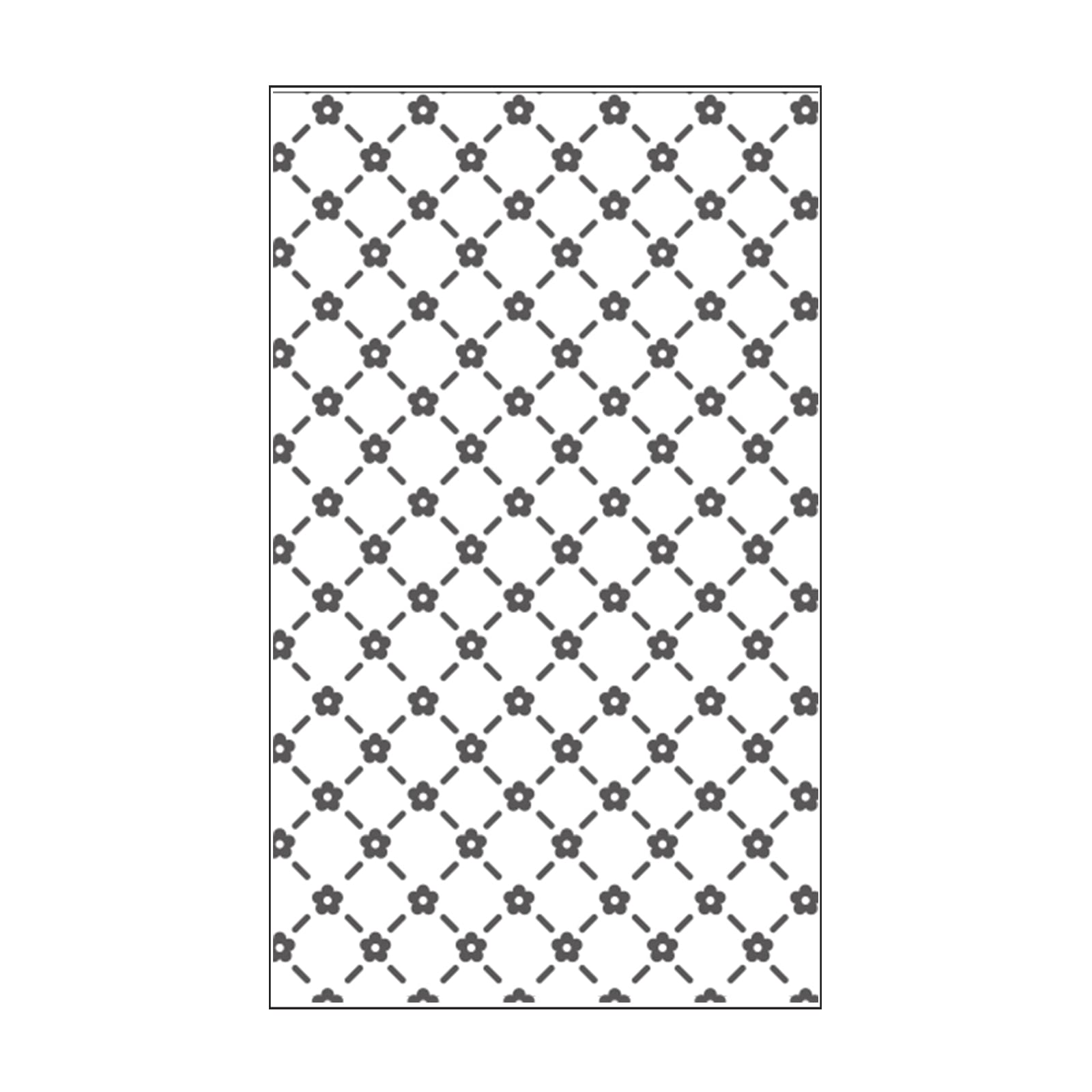 Vaessen Creative Mini Embossing Folder, Floral Lattice, for Adding Texture and Dimension to Scrapbook Pages, Cards and Other Papercraft Projects