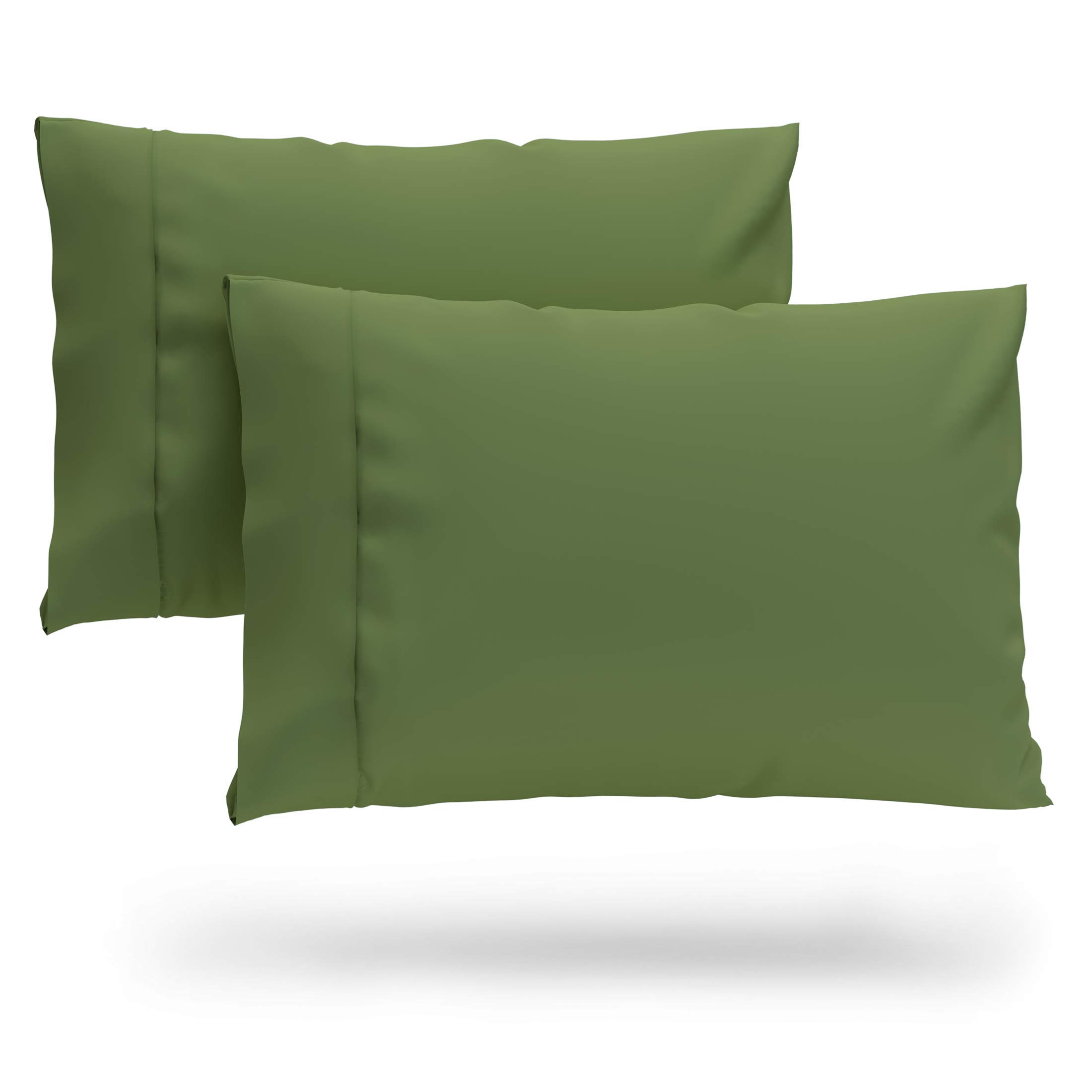 Photo 1 of Cosy House Collection Luxury Cooling Rayon Derived from Bamboo Blend Ultra Soft Pillow Cases - Cooling & Breathable - Set of 2 Pillowcases with Envelope Closure (Standard, Sage Green)