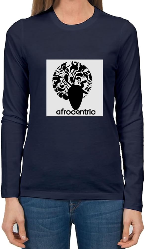 Amazon.com: Cool Afrocentric Block T-shirt Navy X-large Women: Clothing