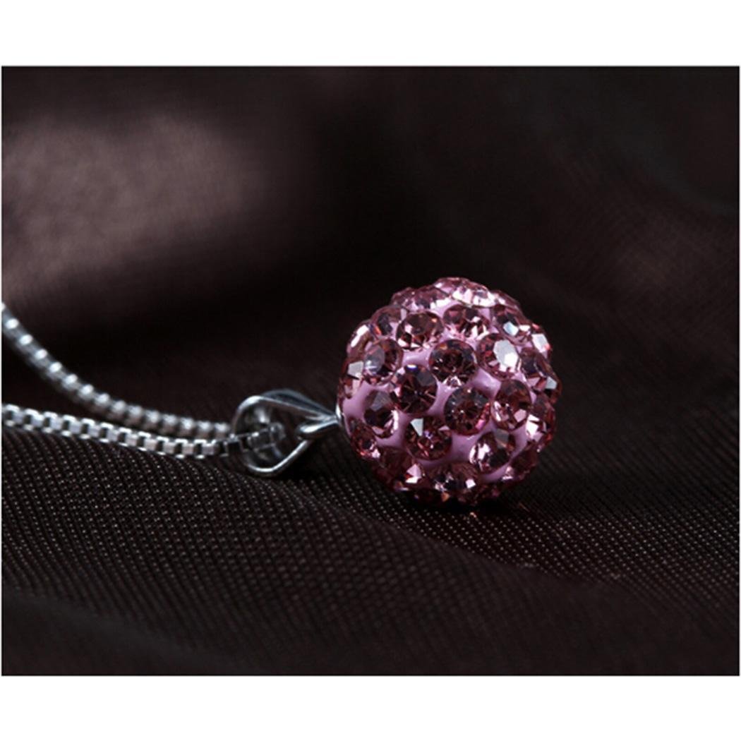 Skylin Women Round Rhinestones Pendant For Necklace Fashion Jewelry