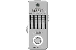 Rowin Bass Equalize Pedal 5 Band for Bass with True Bypass