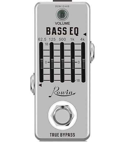 Amazon.com: Amuzik Bass EQ Pedal 5 Band Equalizer Pedals For Bass