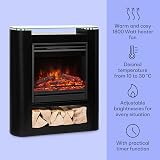 Klarstein Electric Fireplace 1800W LED Flame Mantel Suite Remote Timer Temp view 3
