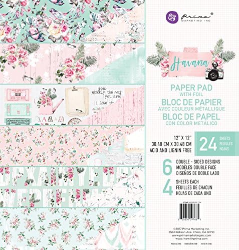 Prima Marketing 655350597665 Havana Paper Pad, Mixed Colors