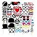 Maggift Photo Booth Props DIY Kit 58pack Photo Mustache Stick Props for Party (58PCS)
