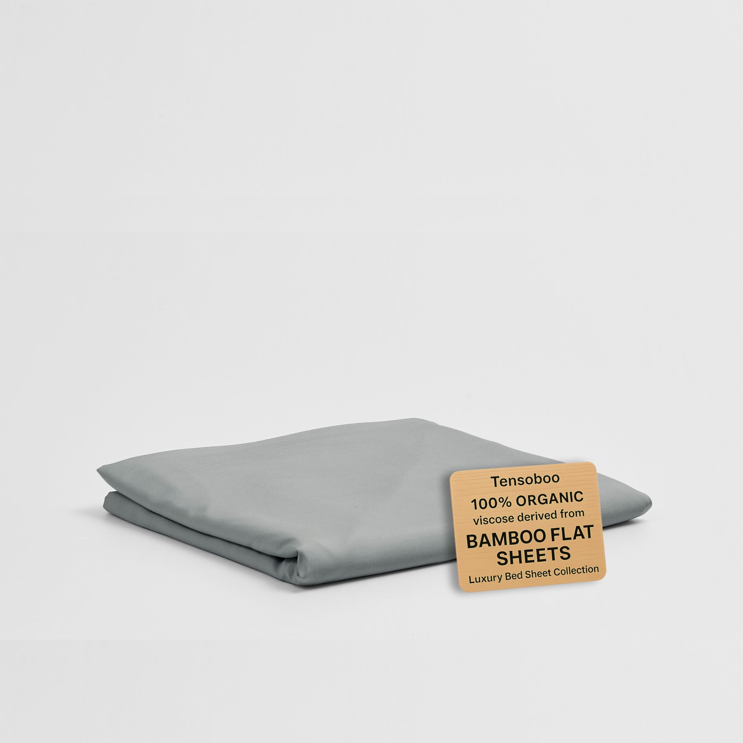 Photo 1 of 100% Viscose Derived from Bamboo Queen Size Flat Sheet Only – Luxury Soft, Cooling & Breathable Top Sheet for Hot Sleepers & Sensitive Skin ([Gray])