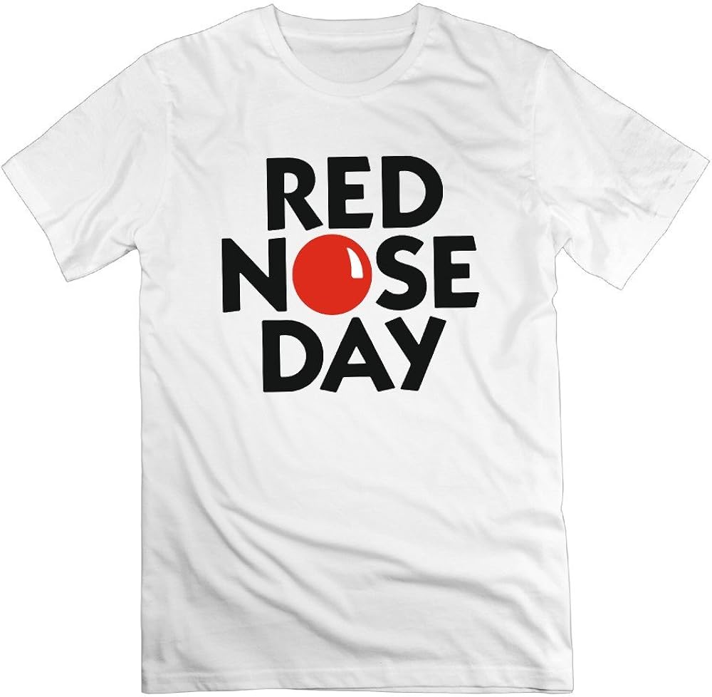 Amazon.com: Men's Red Nose Day 201 Logo Fashion T Shirts: Clothing