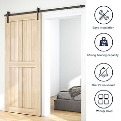 AONAYIOA 6.6FT Sliding Barn Door Hardware