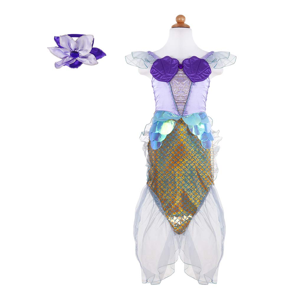 Great Pretenders Mermaid Dress, Blue/Lilac, One Size Dress-Up Play