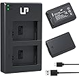 NP-FW50 Battery Charger Pack, LP 2-Pack Battery & Dual Slot Charger for Sony Alpha A6000, A6400, A6100, A6300, A6500, A5100, A5000, A7, A7II, A7R, A7RII, A7R2, A7S, A7SII, A7S2, RX10 RX10II ZV-E10