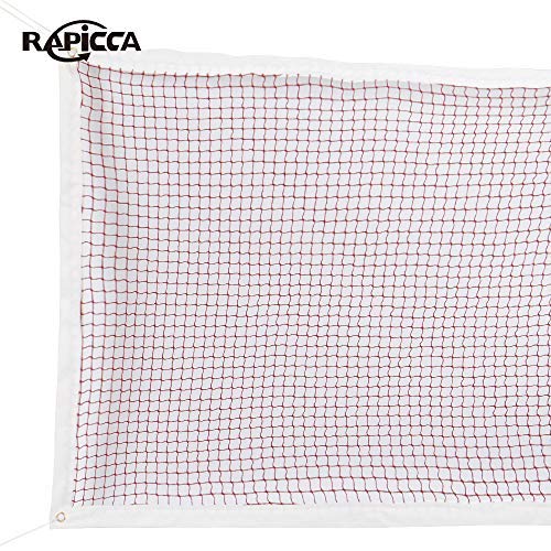 RAPICCA Badminton Net for Indoor or Outdoor Sports Backyard Schoolyard Pool Beach Replacement Net for Tournament or Championships (20 FT x 2.5 FT) Poles Not Included - Thumbnail 7
