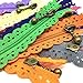 LNKA Lace Zippers 20CM(7.8inch) Novelty 20pcs/Pack 3# End Zipper DIY Nylon Coil Flower Zipper for DIY Sewing Dress Tailor Craft Bed Bag Random Color