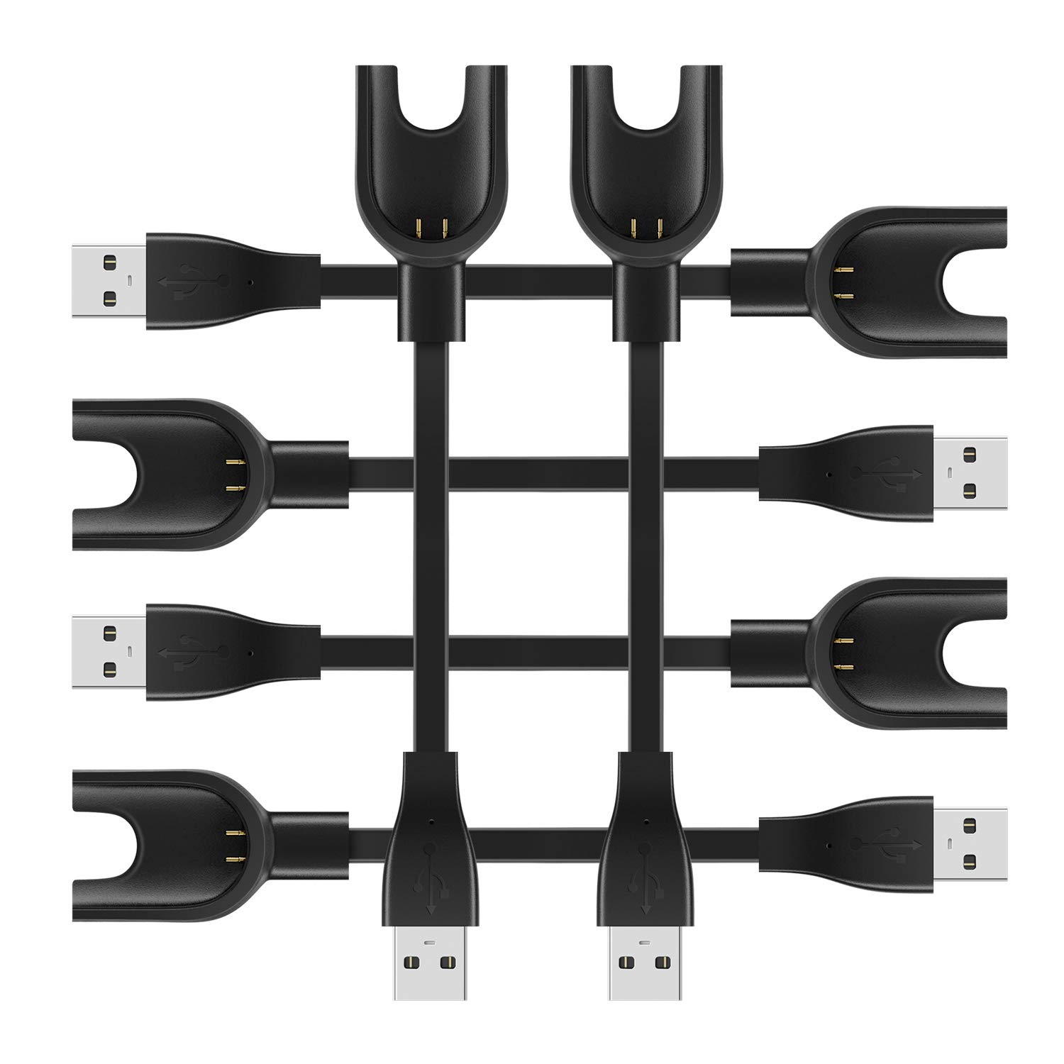 MiPhee Charger Cable for Mi Band 3 USB Charging Xiaomi 3 Smartwatch, 6-Pack
