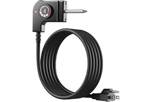 SAYSOLAK Electric Skillet Cord Replacement for Hamilton Beach, Chefman, Crux, Presto, Bella, Cuisinart Fondue Pot, George Foreman, Thermostat Control Power Cable for Grill/Griddle/Smoker