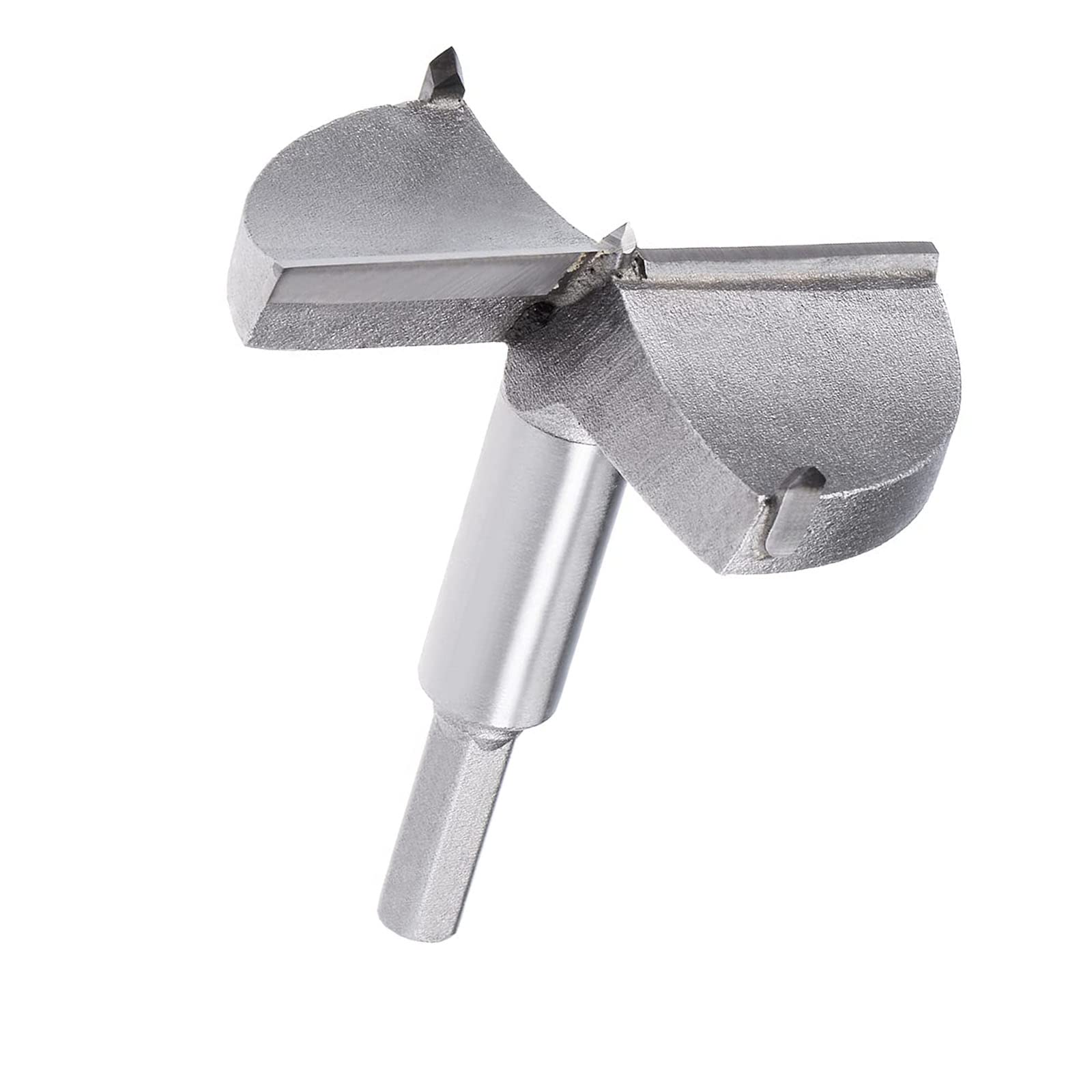 TA-VIGOR Forstner Drill Bit 80mm, Tungsten Carbide Wood Hole Saw Auger Opener for Woodworking Hinge Hole Drilling Boring Bit Cutter (Gray)