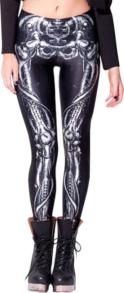 Searchself Digital Printed Women's Full-Length Yoga High Waist Leggings Pants Regular Size (XS-L)