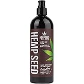 Hemp Seed Hand & Body Lotion - Soothe Dry Skin - Argan Oil, Hemp Seed Oil - Light, Non-Greasy Formula - Vegan & Cruelty Free