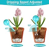 AMFUN 6 Pcs Glass Plant Watering Globes Self Watering System Colorful Hand-Blown view 4