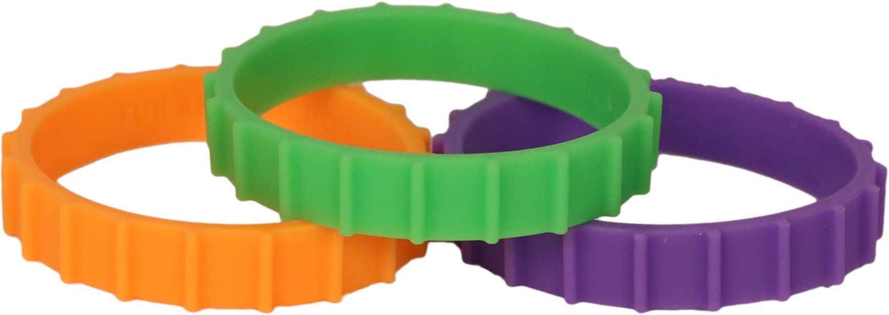 Fun and Function Chewy Strap Bracelet Chewing Aid with Multiple Textures for Kids - Helps with Sensory Issues, Special Needs or Oral Motor Needs - For Light Chewers 3 Pack - Ages 5+