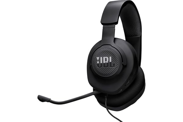 JBL, Fone de Ouvido Com Fio, Quantum 100M2, Headset Gamer, Over Ear, Microfone Removível - Preto