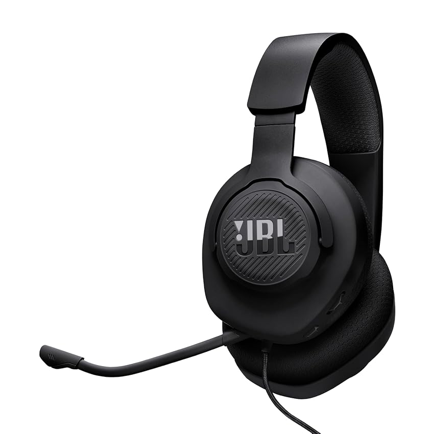 JBL Quantum 100M2 Cuffie Gaming Over Ear con Filo, JBL QuantumSOUND Signature e Jack per Cuffie da 3,5 mm