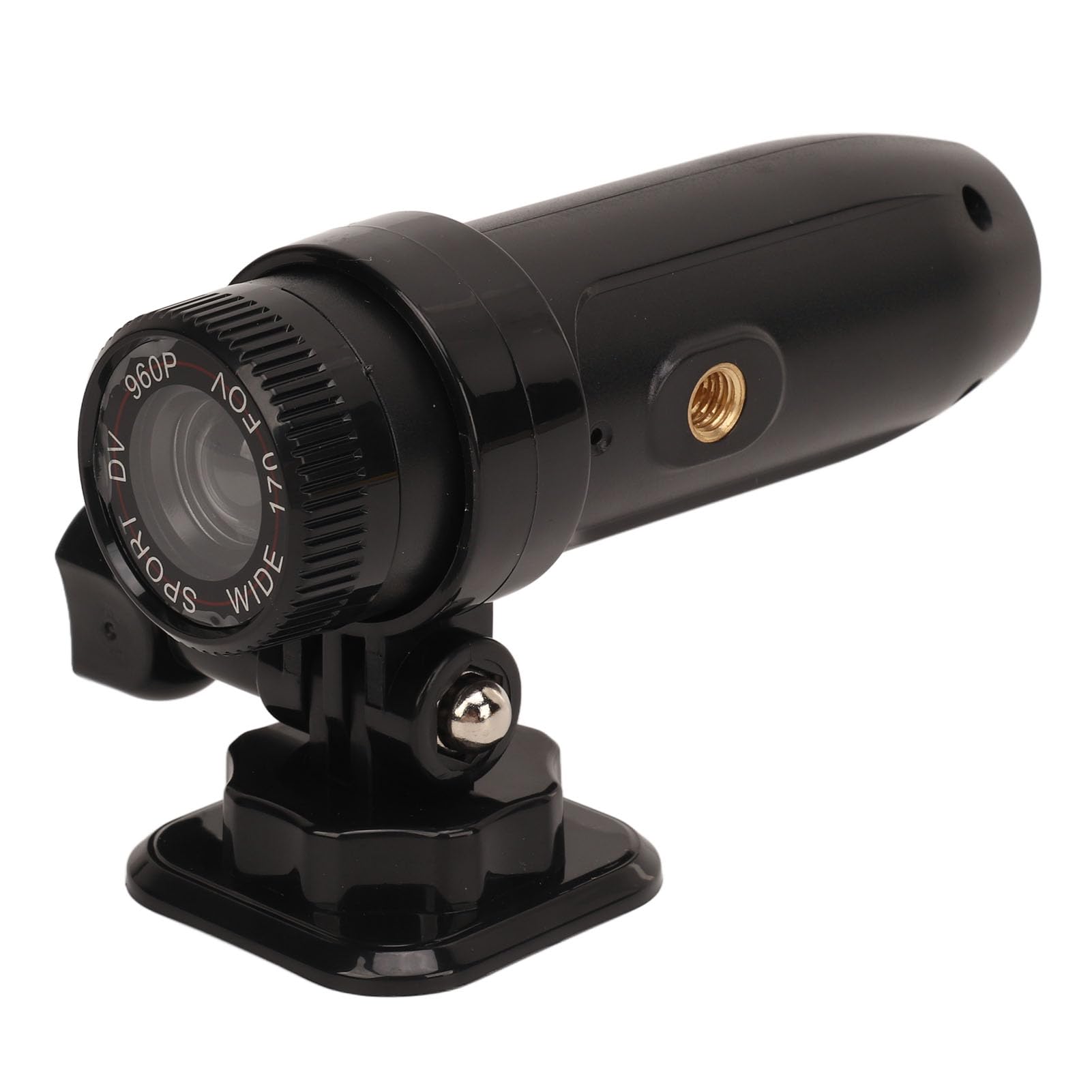 Motorcycle Helmet Camera 960P HD VideoRecording Easy Install 5 Hours Record Time Waterproof, Handle Brackect Included