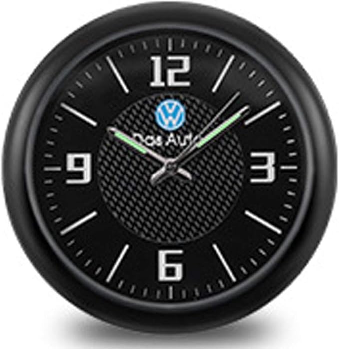 JHEK Car Clock Stick On Car Air Vent Clip Clock Automobile Luminous