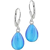 Drop Earrings (Blue, Polished)
