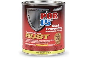 POR-15 Rust Preventive Coating, Stop Rust and Corrosion Permanently, Anti-rust, Non-porous Protective Barrier, 32 Fluid Ounce