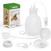 haakaa Supplemental Feeding Tube &amp; Pouch Set, Baby Supplemental Nursing System, SNS Breastfeeding System, Food Grade Silicone, New Upgraded Design with Dual Tube Flow Control