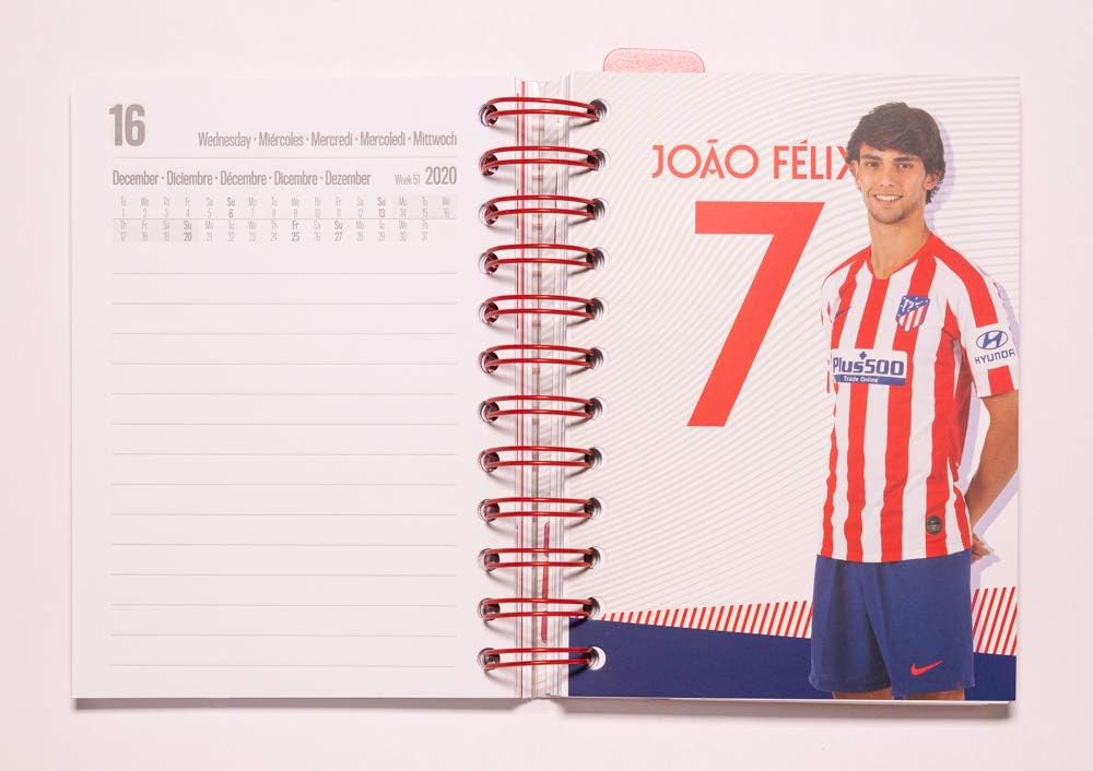 Erik - Atletico de Madrid Academic Diary 2020-2021 Day to Page, Atletico Madrid, 11,4x16 cm - Image 4