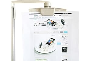 VANKI 1 PCS Document Holder Clip for Typing Reading Document Copy Folder,White