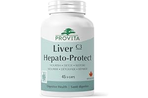 Provita Liver Hepato-Protect™ - Comprehensive Liver Detox & Regeneration Formula - Vegan & Non-GMO (45 Capsules)