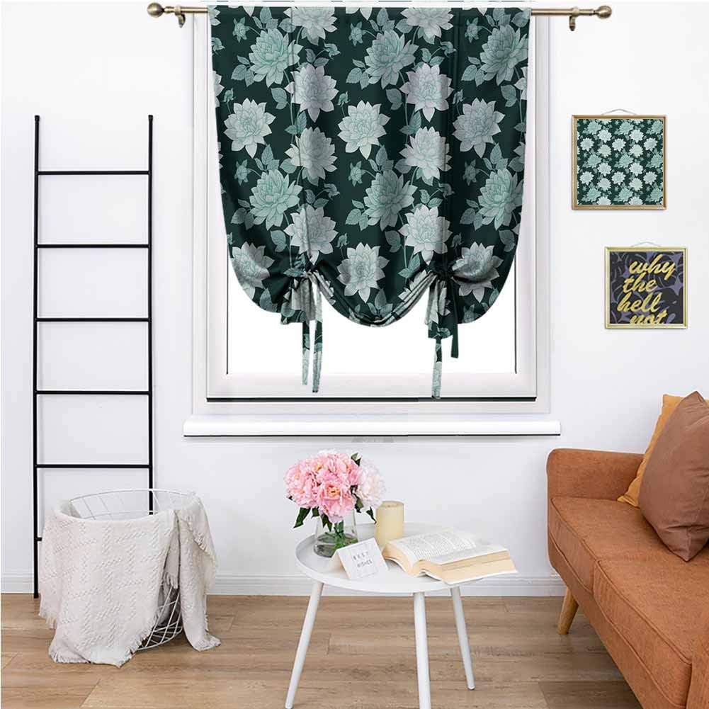 KFUTMD Outdoor Roman Shades for Patio Floral Shabby Chic Constantia