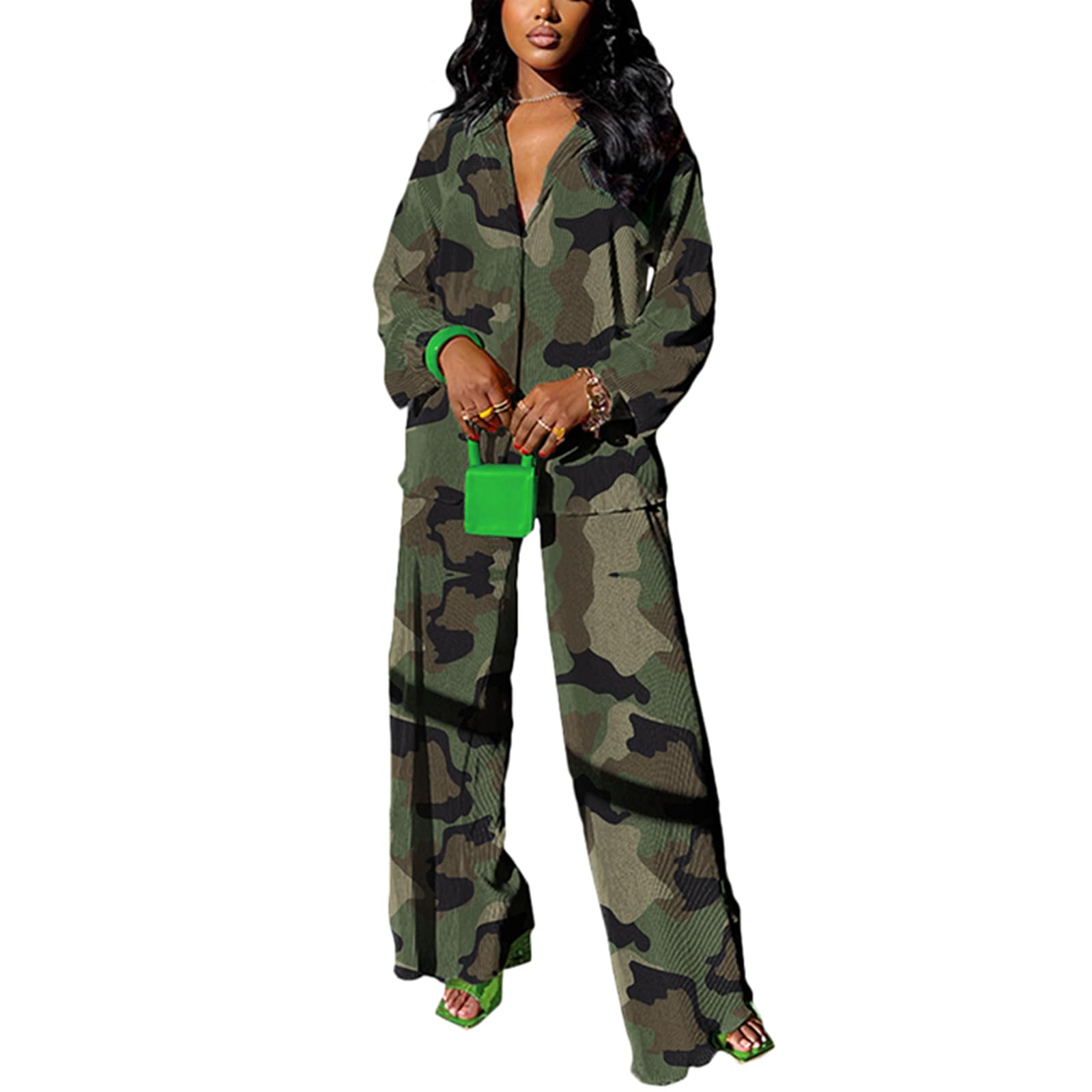 kaimimei Casual 2 Piece Outfit for Women - Linen