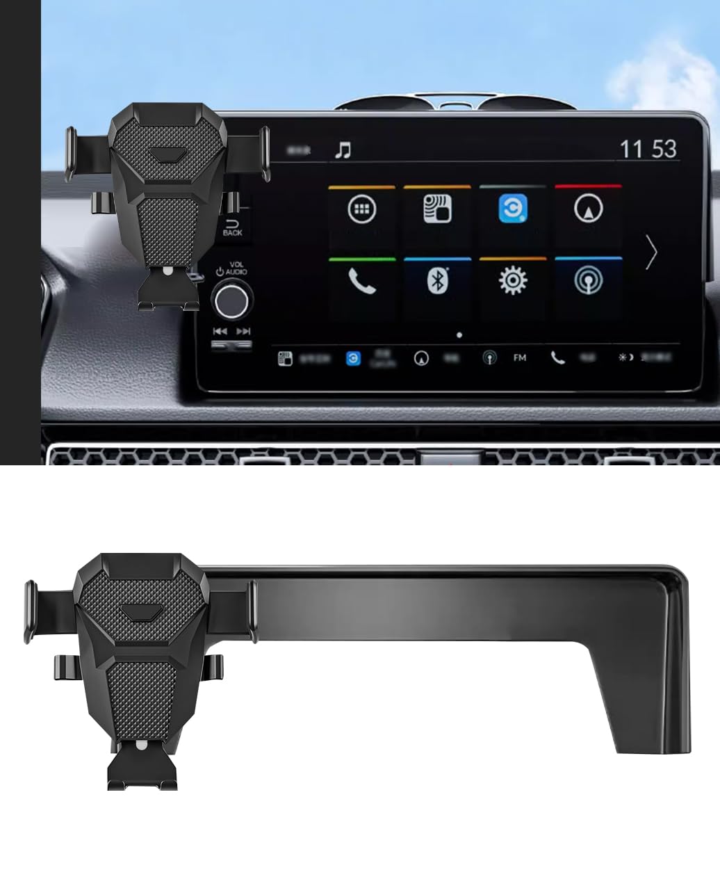 KEPHTH Car Phone Holder for 2026 Honda Civic Accessories 2022-2024 2025&CRV 2023-2025 Dash Mount Cell Phone Holder for Most Smartphones with Dash Organizer Auto Interior Accessories（Not for hrv/pilot）