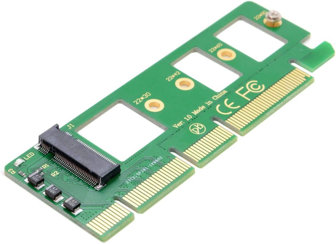 Xiwai NGFF M-Key NVME AHCI SSD to PCI-E 3.0 16x x4 Adapter for XP941 SM951 PM951 A110 m6e 960 EVO SSD