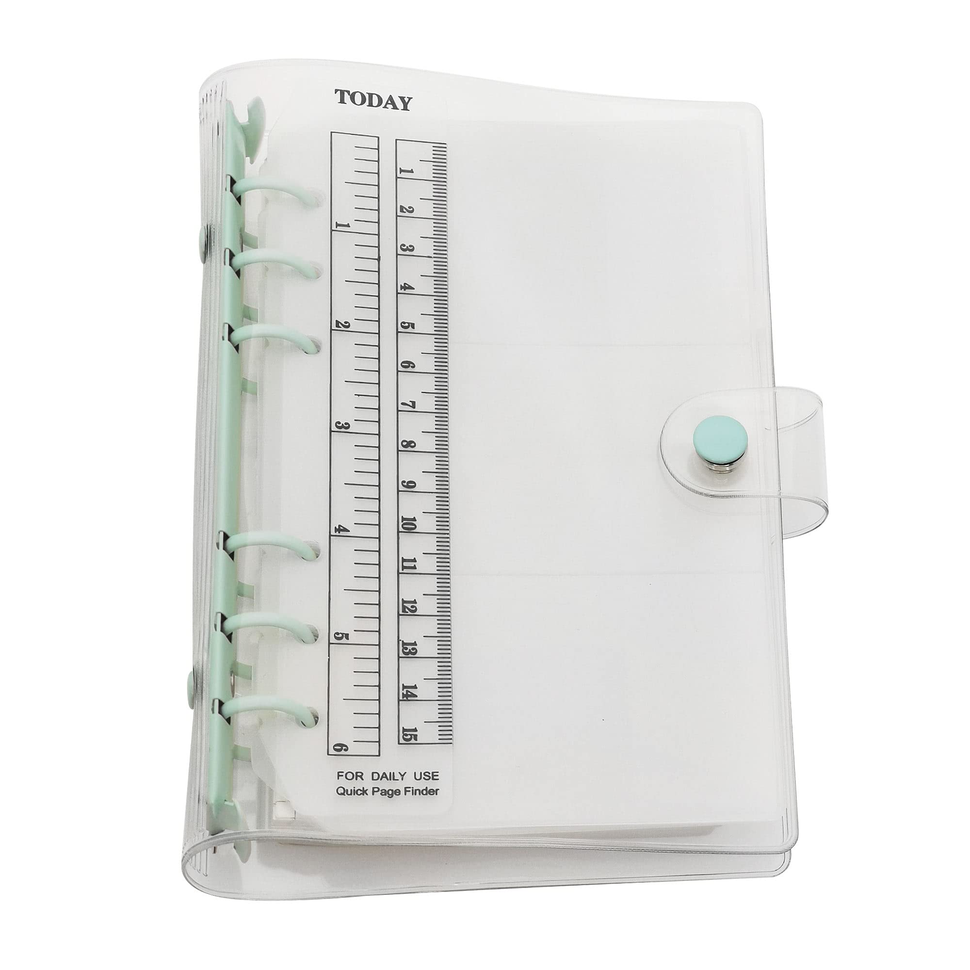A6 A5 6-Holes Colorful PVC Cover Round Ring View Binder with Snap Button Closure File Folder (Holiday, A6 Combo)