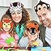 25PCs Animal Masks for Kids Birthday Jungle Safari Zoo theme Party Supplies Dress - up Party Kit Favors