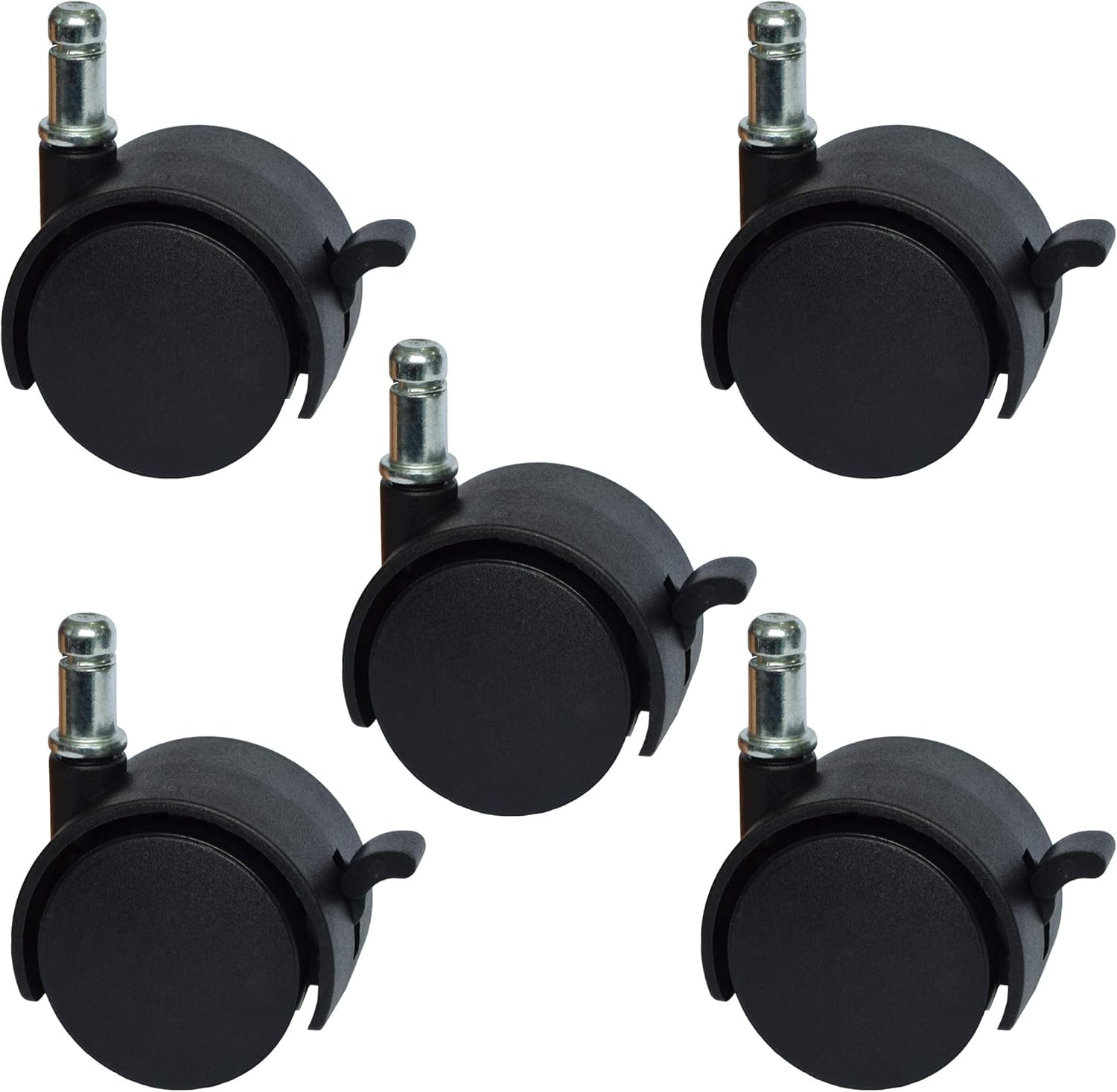 Photo 1 of MySit 2" Replacement Office Chair or Stool Caster Wheels - with Brake (Set of 5)