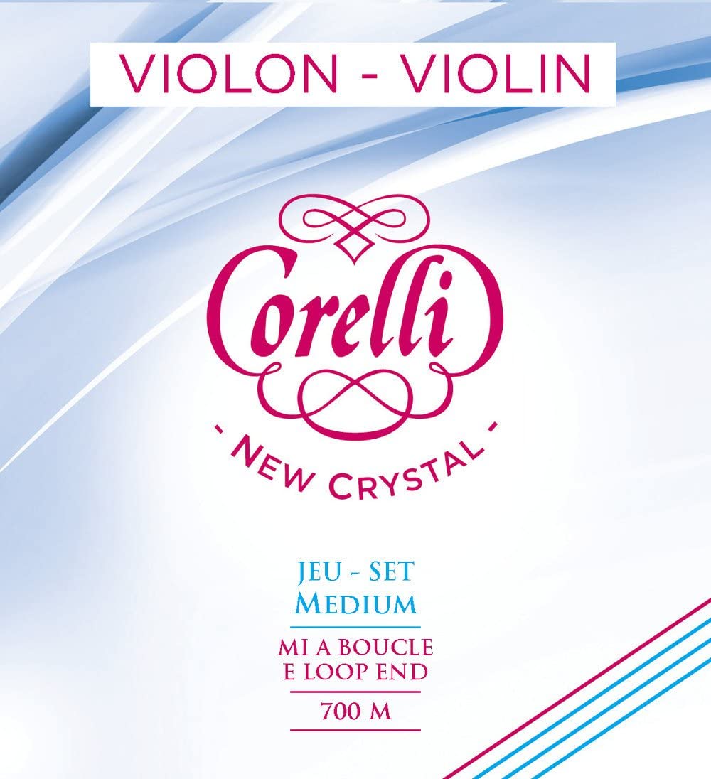 Corelli Violin strings Crystal set with loop end Medium 700M