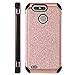BENTOBEN ZTE Blade Z Max Case, ZTE ZMax Pro 2 Z982 Case, ZTE Sequoia Case, Glitter Bling Shockproof Hybrid Hard PC Soft TPU Protective Phone Case for ZTE Blade Z Max/Zmax Pro 2/ Sequoia, Rose Gold