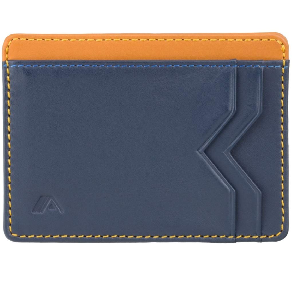 A-SLIM RFID Card Holder - Photo Window/ID Holder Wallet - Minimalist Leather Card Wallet with Front Pocket | Kumo — image 1