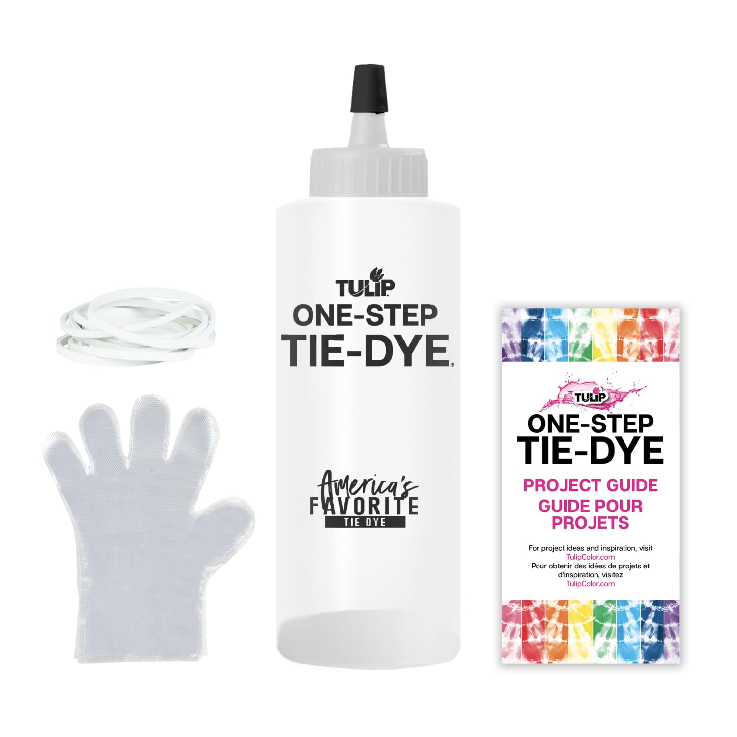 Tulip One-Step Tie-Dye Kit, Vibrant Colors for Fabric 4 fl oz, Black