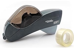MFBJXC Automatic Tape Dispenser for Wrapping Gifts, Handheld Packaging Tape Dispenser Gun with Cutter, Dispensers for Adhesive Tapes-Grey