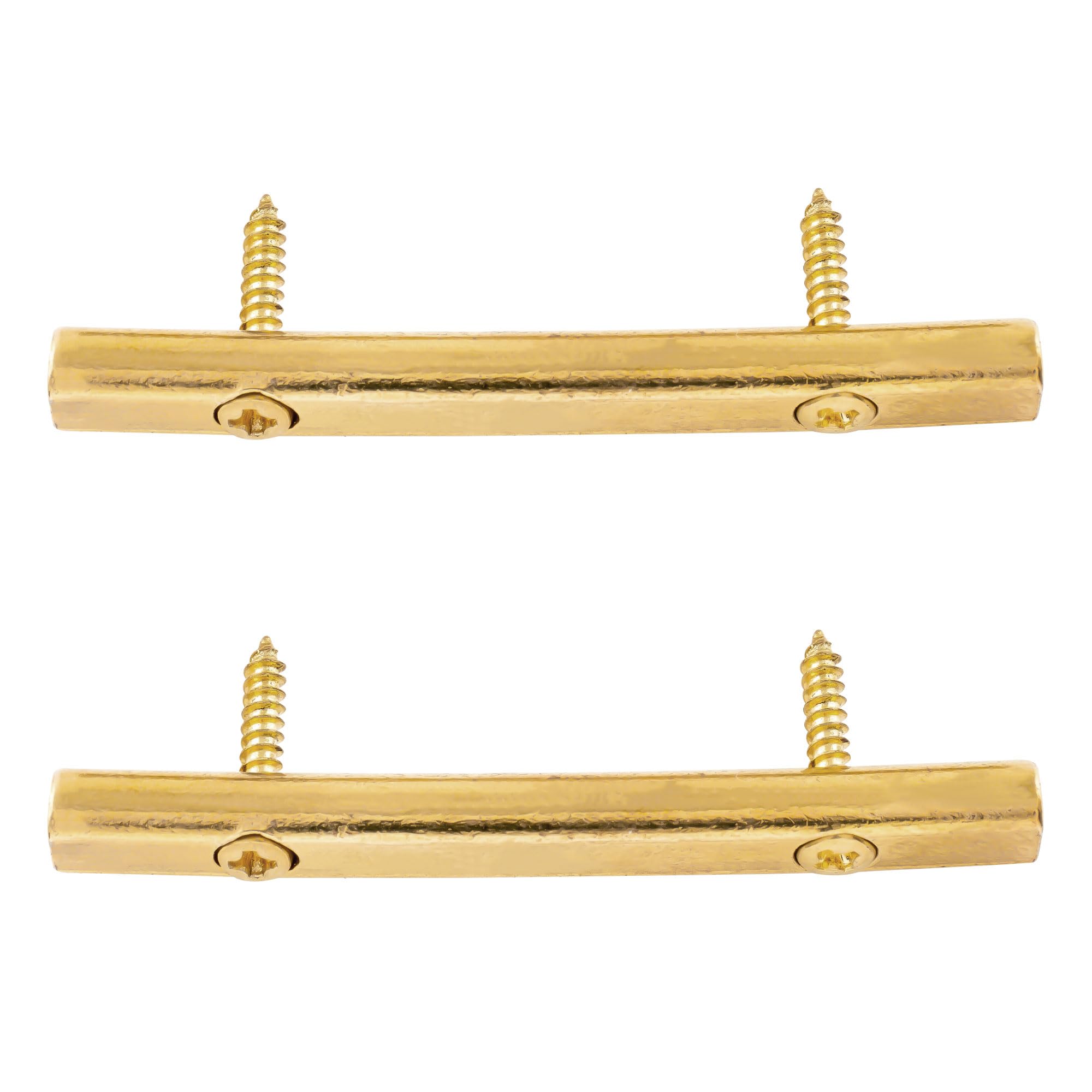 Musiclily Brass String Tension Bars String Retainers for Floyd Rose Tremolo System Electric Guitar,Gold(2 Pieces)
